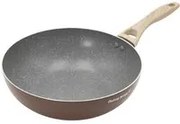 Wok 28 cm marrone scritta Cooking Therapy