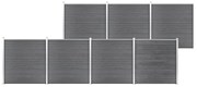 Pannello Di Recinzione İn Wpc 1218x186 Cm Grigio /