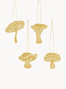 Set di 4 addobbi albero di Natale Fungi