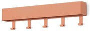 Attaccapanni da parete color salmone in metallo con scaffale 52 cm Dax Play – Spinder Design