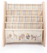 Libreria per bambini in tessuto beige 60x70 cm Africa - Folkifreckles