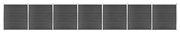 Set Pannelli Di Recinzione İn Wpc 1218x186 Cm Nero /