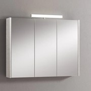 Pensile con luce Akira cemento chiaro L 90 x H 70 x P 15.5 cm