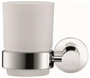 Duravit 99191000 - Portaspazzolini da parete D-CODE, lato sinistro, cromo lucido