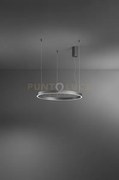 Sospensione etere in metallo e alluminio grigio a led 72w 5040lm 30...