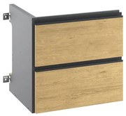 Estensione per mobile da bagno2 cassetti rovere liscio L 60 x H 58.8 x P 48.1 cm