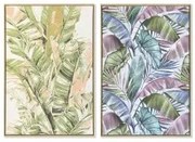 Quadro DKD Home Decor 84 x 4,5 x 123 cm Palme Tropicale (2 Unità)