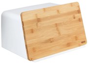 WENKO 54099100 - Portapane KUBO 35x26,5 cm bianco/marrone