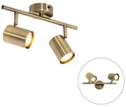Faretto moderno bronzo orientabile 2 luci - Jeana