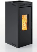 Stufa pellet idro INVICTA TERAMO 17 PLUS 17.2 kW nero
