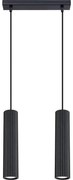 Sollux SL.1574 - Lampadario a sospensione con filo KARBON 2xGU10/10W/230V nero
