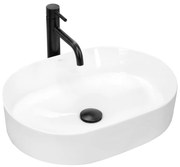 Lavabo da appoggio in ceramica Rea Nadia 50