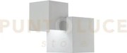 Applique a parete rubik bianca 2 luci attacco g9 19,5x11,5x16cm in ...