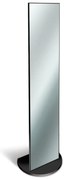 Specchio rettangolare nero 40 x 160 cm
