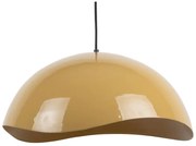 Lampada a sospensione color senape con paralume in metallo ø 50 cm Waved - Leitmotiv
