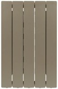 Radiatore acqua calda PRODIGE MODERN in alluminio, 5 elementi, interasse 600 mm, bronze