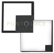 Medea-32 n lampada da parete 32cm led struttura nera in metallo dif...