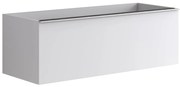 Mobile da bagno sotto lavabo Pixel plain bianco laccato opaco L 120 x H 40 x P 45.5 cm 2 cassetti, lavabo non incluso