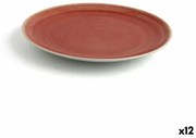 Piatto da pranzo Ariane Terra Rosso Ceramica Ø 21 cm (12 Unità)