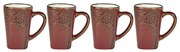 Tazze da espresso in gres rosso in set da 4 100 ml Hela - Villa Collection