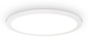 Plafoniera Moderna Fly Alluminio-Materie Plastiche Bianco Led 18W 3000K D35Cm