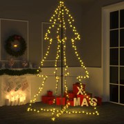 Albero di Natale a Cono con LED per Interni Esterni, Albero di Natale a Cono 240 LED per Interni Esterni 118x180 cm II