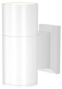 Lampada Da Parete Moderna Da Esterno Alluminio Bianco Luce1Gu10 50W Ip54