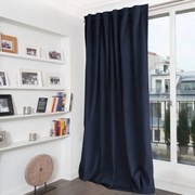 Tenda Rvenise blu scuro, passanti nascosti 135x280 cm