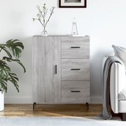 Credenza grigio sonoma 69,5x34x90 cm in legno multistrato