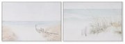 Quadro Home ESPRIT Spiaggia Mediterraneo 120 x 4 x 80 cm (2 Unità)