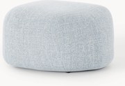 Pouf ovale in bouclé Wolke