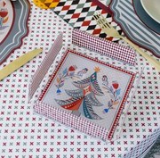 Portatovaglioli natalizio medio in cristallo acrilico disgno albero...