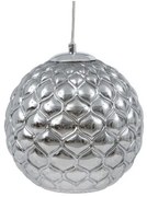 Lampadario Cristallo Argento Ferro Ø 20 cm 23 x 23 x 21,5 cm