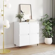 Credenza bianca 60x35x70 cm in legno multistrato