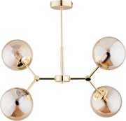 Lampadario on a pole FOTON  4xE14/40W/230V oro/beige