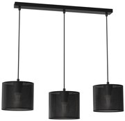 Lampadario a sospensione con filo LOFT SHADE 3xE27/60W/230V nero