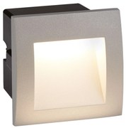 Applique Da Esterno Ankle Alluminio Grigio Policarbonato Led 1,3W 4000K