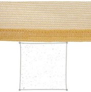 Vele parasole 500 x 500 x 1 cm Beige Polietilene