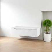 Cassetto da bagno sospeso 100 cm Bianco Lucido - GIGLIO