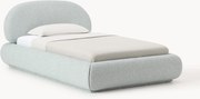 Letto singolo imbottito in bouclé Alba