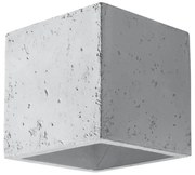 Applique in Cemento da Parete QUAD G9 Grigia da interno Colore del corpo Cemento