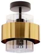 Lampadario a plafone SPIEGA 1xE27/60W/230V oro/nero