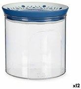 Barattolo Stefanplast Tosca Ermetico Azzurro Plastica 700 ml 11,7 x 11 x 11,7 cm (12 Unità)