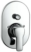 Rubinetto per doccia getto laminare cristallino My Sport argento lucido HANSGROHE