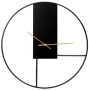 Orologio da parete Ø 50 cm 1xAA nero/oro