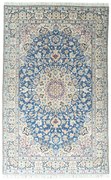 Nain Tappeto 160 x 260 Blu (Iran) Annodato A Mano