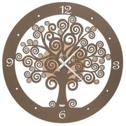 Orologio portafortuna grande albero della vita oro e bronzo in ferr...