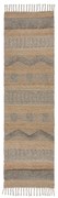 Passatoia in grigio chiaro e colore naturale 60x230 cm Medina - Flair Rugs