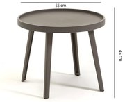 Salotto da giardino QUEEN NEW GARDEN in n/a antracite per 2 persone