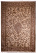 Kashmir Tappeto orientale 220x310 Beige (Indian) Annodato A Mano